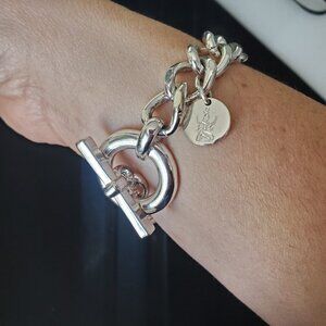 Juicy Couture Toggle Bracelet – Classic Y2K Chain – Excellent Condition
